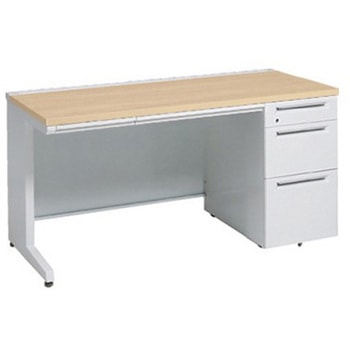 アドバンス 右片袖3段B5 中央引出し付(A3対応) コンセント対応タイプ L脚 オカムラ(岡村製作所)