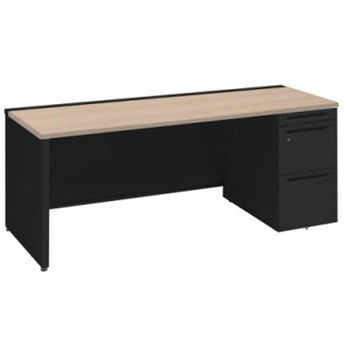 アドバンス 右片袖 中央引出し無 標準タイプ パネル脚 オカムラ(岡村製作所)