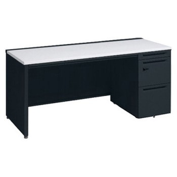 アドバンス 右片袖 中央引出し付(A3対応) コンセント対応タイプ ダイヤル錠タイプ パネル脚 オカムラ(岡村製作所)