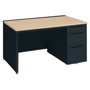 アドバンス 右片袖3段B5 中央引出し付(A3対応) 標準タイプ パネル脚 オカムラ(岡村製作所)