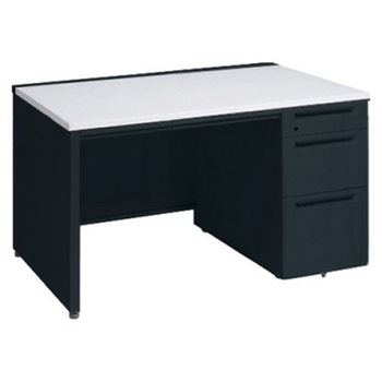 アドバンス 右片袖3段B5 中央引出し付(A3対応) 標準タイプ パネル脚 オカムラ(岡村製作所)