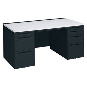 アドバンス 両袖机 4段 中央引出し付(A3対応) スタンダードタイプ オカムラ(岡村製作所)