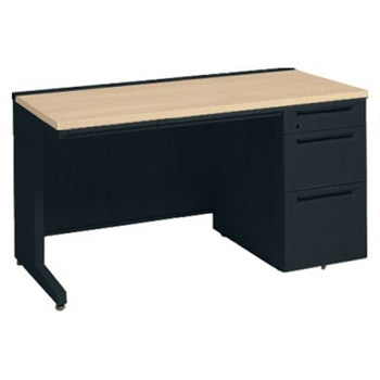 アドバンス 右片袖3段B5 中央引出し付(A3対応) 標準タイプ L脚 オカムラ(岡村製作所)