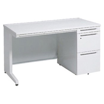 アドバンス 右片袖 中央引出し付(A3対応) コンセント対応タイプ L脚 オカムラ(岡村製作所)