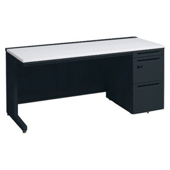 アドバンス 右片袖 中央引出し付(A3対応) 標準タイプ ダイヤル錠タイプ L脚 オカムラ(岡村製作所)