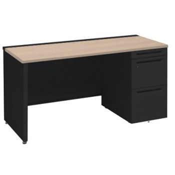 アドバンス 右片袖 中央引出し無 標準タイプ パネル脚 オカムラ(岡村製作所)