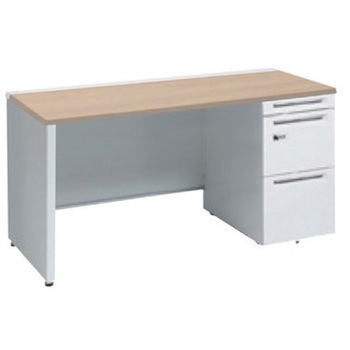 アドバンス 右片袖 中央引出し無 スタンダード ダイヤル錠タイプ パネル脚 オカムラ(岡村製作所)