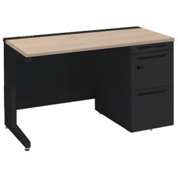 アドバンス 右片袖 中央引出し無 コンセント対応 ダイヤル錠タイプ L脚 オカムラ(岡村製作所)