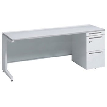 アドバンス 右片袖 中央引出し無 標準タイプ ダイヤル錠タイプ L脚 オカムラ(岡村製作所)