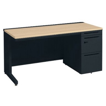 アドバンス 右片袖 中央引出し付(A3対応) 標準タイプ ダイヤル錠タイプ L脚 オカムラ(岡村製作所)