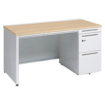 アドバンス 右片袖 中央引出し付(A3対応) コンセント対応タイプ ダイヤル錠タイプ パネル脚 オカムラ(岡村製作所)