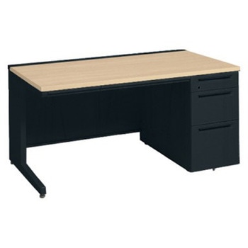 アドバンス 右片袖3段B5 中央引出し付(A3対応) コンセント対応タイプ L脚 オカムラ(岡村製作所)