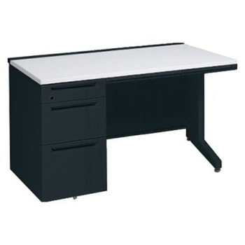 アドバンス 左片袖3段B5 中央引出し付(A3対応) コンセント対応タイプ L脚 オカムラ(岡村製作所)