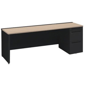 アドバンス 右片袖 中央引出し無 コンセント対応タイプ パネル脚 オカムラ(岡村製作所)