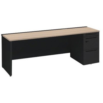 アドバンス 右片袖 中央引出し無 コンセント対応 ダイヤル錠タイプ パネル脚 オカムラ(岡村製作所)