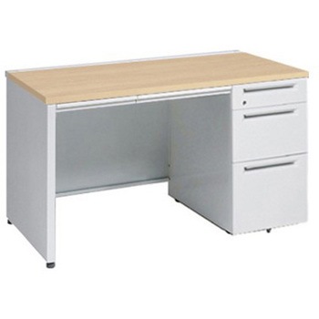 アドバンス 右片袖3段B5 中央引出し付(A3対応) コンセント対応タイプ パネル脚 オカムラ(岡村製作所)