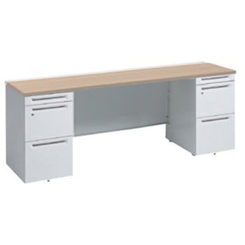 アドバンス 両袖机 中央引出し無 スタンダードタイプ オカムラ(岡村製作所)