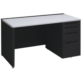 アドバンス 右片袖4段 中央引出し無 コンセント対応タイプ パネル脚 オカムラ(岡村製作所)