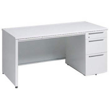 アドバンス 右片袖3段B5 中央引出し付(A3対応) コンセント対応タイプ パネル脚 オカムラ(岡村製作所)