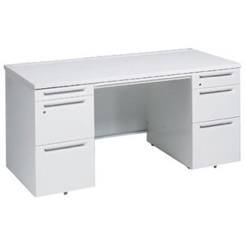 アドバンス 両袖机 3段B5 中央引出し付(A3対応) コンセント対応タイプ オカムラ(岡村製作所)