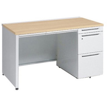 アドバンス 右片袖 中央引出し付(A3対応) コンセント対応タイプ パネル脚 オカムラ(岡村製作所)