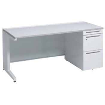 アドバンス 右片袖 中央引出し無 標準タイプ L脚 オカムラ(岡村製作所)