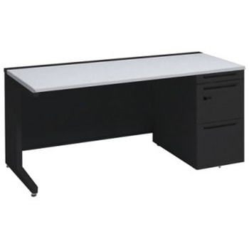 アドバンス 右片袖 中央引出し無 標準タイプ ダイヤル錠タイプ L脚 オカムラ(岡村製作所)