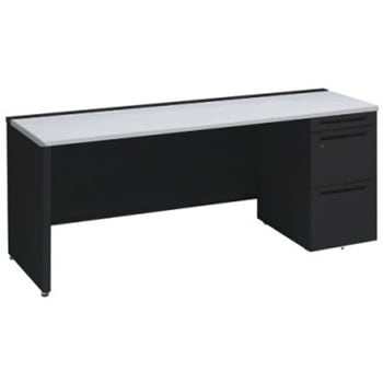 アドバンス 右片袖 中央引出し無 標準タイプ パネル脚 オカムラ(岡村製作所)