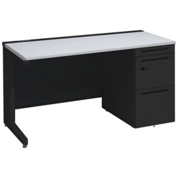 アドバンス 右片袖 中央引出し無 コンセント対応 ダイヤル錠タイプ L脚 オカムラ(岡村製作所)