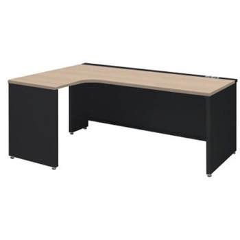 アドバンス L型左用引出無 配線カバーコンセント対応タイプ パネル脚 オカムラ(岡村製作所)