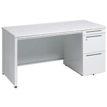 アドバンス 右片袖 中央引出し付(A3対応) 標準タイプ パネル脚 オカムラ(岡村製作所)