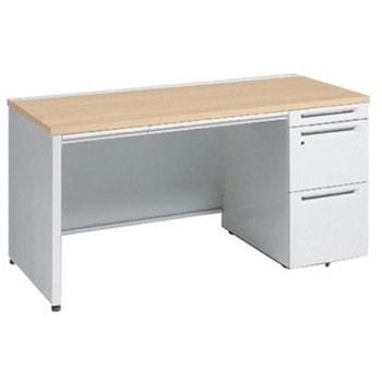 アドバンス 右片袖 中央引出し付(A3対応) 標準タイプ パネル脚 オカムラ(岡村製作所)