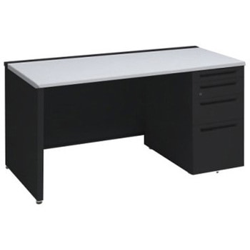 アドバンス 右片袖4段 中央引出し無 標準タイプ パネル脚 オカムラ(岡村製作所)