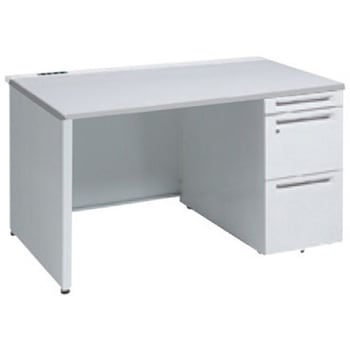 アドバンス 右片袖 中央引出し無 コンセント対応タイプ パネル脚 オカムラ(岡村製作所)