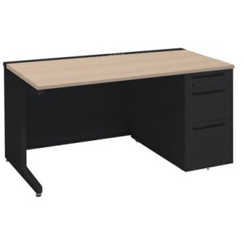 アドバンス 右片袖3段B5 中央引出し無 コンセント対応タイプ L脚 オカムラ(岡村製作所)