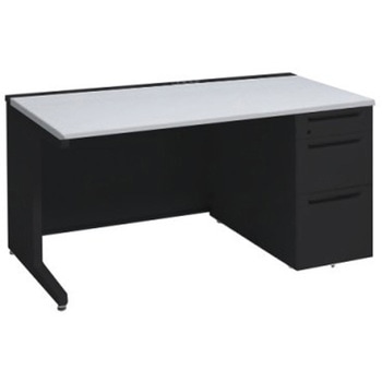 アドバンス 右片袖3段B5 中央引出し無 コンセント対応タイプ L脚 オカムラ(岡村製作所)