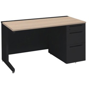 アドバンス 右片袖3段B5 中央引出し無 コンセント対応タイプ L脚 オカムラ(岡村製作所)