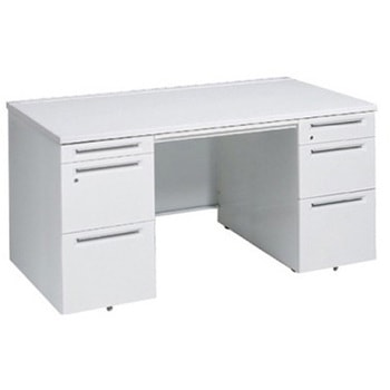 アドバンス 両袖机 3段B5 中央引出し付(A3対応) スタンダードタイプ オカムラ(岡村製作所)