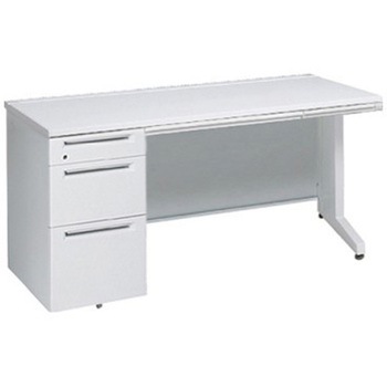 アドバンス 左片袖3段B5 中央引出し付(A3対応) コンセント対応タイプ L脚 オカムラ(岡村製作所)