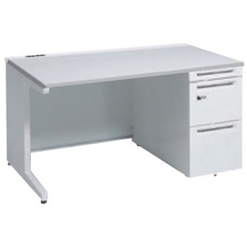 アドバンス 右片袖 中央引出し無 コンセント対応 ダイヤル錠タイプ L脚 オカムラ(岡村製作所)