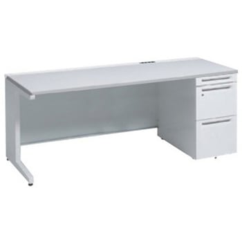 アドバンス 右片袖 中央引出し無 コンセント対応タイプ L脚 オカムラ(岡村製作所)