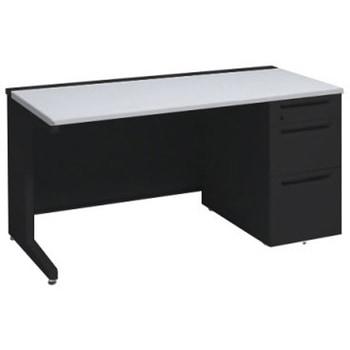 アドバンス 右片袖3段B5 中央引出し無 標準タイプ L脚 オカムラ(岡村製作所)