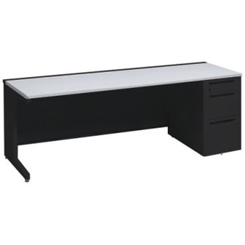 アドバンス 右片袖3段B5 中央引出し無 標準タイプ L脚 オカムラ(岡村製作所)