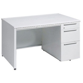 アドバンス 右片袖3段B5 中央引出し付(A3対応) コンセント対応タイプ パネル脚 オカムラ(岡村製作所)