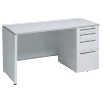 アドバンス 右片袖4段 中央引出し無 標準タイプ パネル脚 オカムラ(岡村製作所)