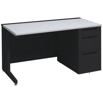 アドバンス 右片袖3段B5 中央引出し無 標準タイプ L脚 オカムラ(岡村製作所)