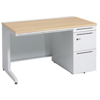 アドバンス 右片袖 中央引出し付(A3対応) 標準タイプ ダイヤル錠タイプ L脚 オカムラ(岡村製作所)