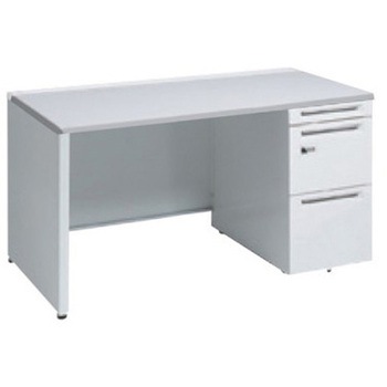 アドバンス 右片袖 中央引出し無 スタンダード ダイヤル錠タイプ パネル脚 オカムラ(岡村製作所)