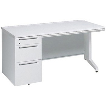 アドバンス 左片袖3段B5 中央引出し付(A3対応) コンセント対応タイプ L脚 オカムラ(岡村製作所)