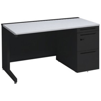 アドバンス 右片袖 中央引出し無 標準タイプ ダイヤル錠タイプ L脚 オカムラ(岡村製作所)